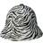 Kangol Vit Bucket Hatt - Carnival Casual White Zebra Bucket