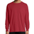 Hanes ComfortWash Garment Dyed Long Sleeve Pocket T-shirt Unisex - Crimson Fall