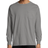 Hanes ComfortWash Garment Dyed Long Sleeve Pocket T-shirt Unisex - Concrete Gray