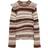 Chloé Ruffled Striped Cashmere-Blend Sweater - Brown