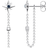 Thomas Sabo Royalty Star Earrings - Silver/Blue/Transparent