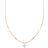 Thomas Sabo Charm Club Delicate Hearts Necklace - Rose Gold/Transparent