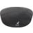 Kangol Tropic 504 Charcoal Flat Cap - Grå