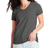 Hanes Women's Essential-T Short Sleeve V-Neck T-Shirt - Charcoal Heather