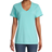 Hanes Women's ComfortWash V-Neck Tee - Mint