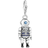 Thomas Sabo Charm Club Collectable Diver Charm Pendant - Silver/Black/Blue/Transparent