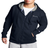 Champion Powerblend Fleece Full Zip Script Logo Hoodie Unisex - Navy