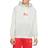 Nike Sportswear Swoosh League French Terry Pullover Hoodie - Grey Heather/Grey Heather/Sail/University Red