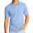 Hanes CottonBlend EcoSmart Jersey Polo with Pocket 2-Pack - Light Blue