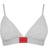 HUGO BOSS Stretch Cotton Triangle Bra - Medium Grey