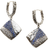 John Hardy Twisted Drop Earring - Silver/Blue