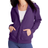 Hanes Women's ComfortSoft EcoSmart Full-Zip Hoodie Sweatshirt - Violet Splendor Heather