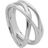 Monica Vinader Nura Cross Over Ring - Silver