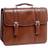 McKlein Flournoy | 15” Double-Compartment Laptop Briefcase - Brown