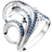 Thomas Sabo Wave Ring - Silver/Blue/Transparent