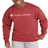 Champion Powerblend Fleece Crew Script Logo - Redwood Red