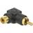 DeLock Angled RCA-RCA Adapter M-F