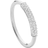 Monica Vinader Sterling Silver Fiji Bar Stacking Ring Diamond