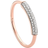 Monica Vinader Stellar White Diamond Stacking Ring, Rose Gold Vermeil on Silver