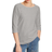 Hanes Women's Stretch Cotton Raglan Sleeve Tee - Grey Heather