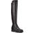 Nine West Tread Over The Knee Lug Sole - Black Leather