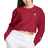 Champion Reverse Weave Cropped Cut-Off Crew Sweatshirt - Cranberry Tart