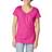 Hanes Women's Slub Jersey Shirred V-Neck Tee - Amaranth