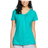 Hanes Women's Slub Jersey Shirred V-Neck Tee - Eco Teal