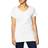 Hanes Women's Slub Jersey Shirred V-Neck Tee - White