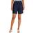 Karen Scott Gemma Cotton Drawstring Bermuda Shorts - Intrepid Blue