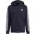 adidas Essentials French Terry 3-Stripes Full-Zip Hoodie - Legend Ink/White