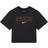 Girl's Cheetah Boxy Short Sleeve T-shirt - Black