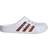 adidas Adilette Clogs - Cloud White/Acid Red/Core Black