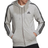 Adidas Essentials French Terry 3-Stripes Full-Zip Hoodie - Medium Grey Heather/Black