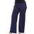 White Shark Solid Palazzo Pants Plus Size - Navy