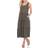 White Mark Women's Tiered Midi Dress - Olive