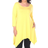 White Mark Makayla Tunic Top Plus Size - Yellow