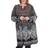 White Shark Embroidered Sweater Dress Plus Size - Brown