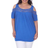 White Mark Bexley Tunic Top Plus Size - Blue