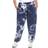 White Mark Tie Dye Harem Pants Plus size - Blue