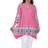 White Mark Women's Cold-Shoulder Shark-Bite Tunic Plus Size - Fuchsia/White