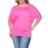 White Mark Dolman Top Dolman Top - Fuchsia
