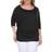 White Mark Dolman Top Dolman Top - Black
