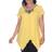 White Mark Embellished Tunic Top Plus Size - Mustard