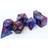 Chessex Gemini Blue Purple Gold Polyhedral Rollespils Terning Sæt Chessex