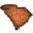 Fan Creations Clemson Tigers Distressed State with Logo Sign