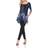 White Mark Women's Rella Tunic Top - Black Bubbles