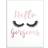 Stupell Hello Gorgeous Black Eyelashes Typography Framed Art 38.1x25.4cm