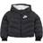 Nike Girl's Synthetic Fill Hooded Jacket - Black/White/White (DD7134-010)