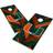 Victory Tailgate Miami Hurricanes Herringbone Design Cornhole Set